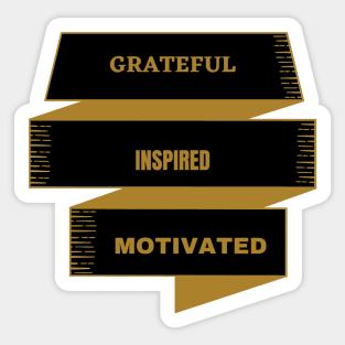 Motivation art Sticker